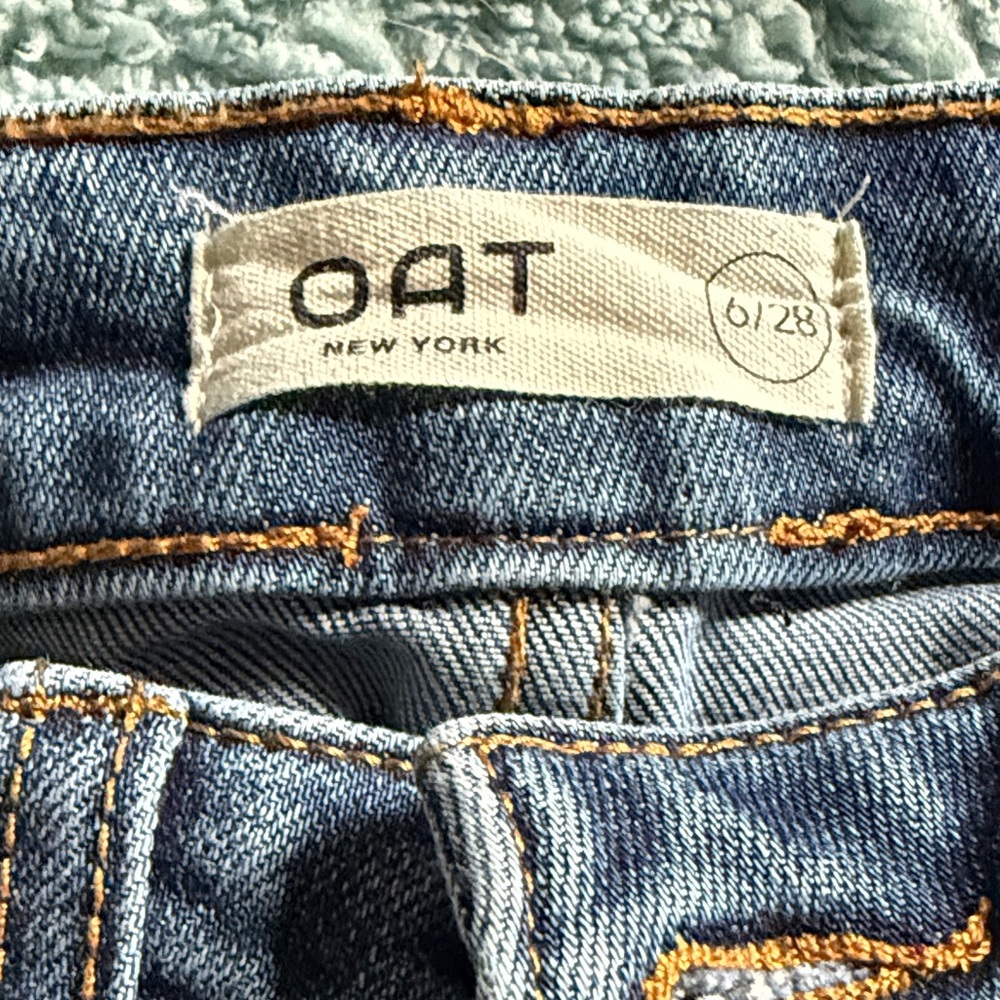 Oat New York Flare Jeans in Classic Blue - Picture 2 of 5
